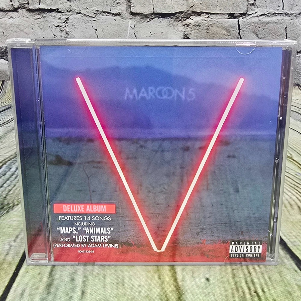 Maroon 5 -V Deluxe Edition CD 2014 222 Records PA‎ Explicit Content Sealed NEW